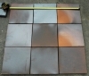Selectively glazed clinker floor tiles